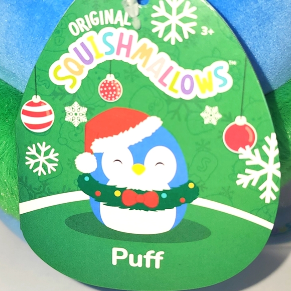 🎄 PUFF 🐧 Penquin with Wreath Christmas 2023 Original Squishmallow by Kelly - Picture 2 of 7